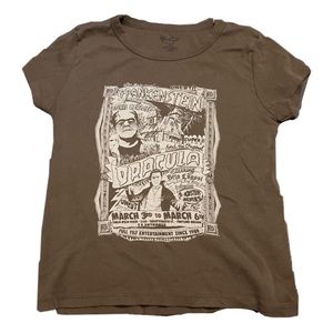 Frankenstine Brandy melville cropped tee